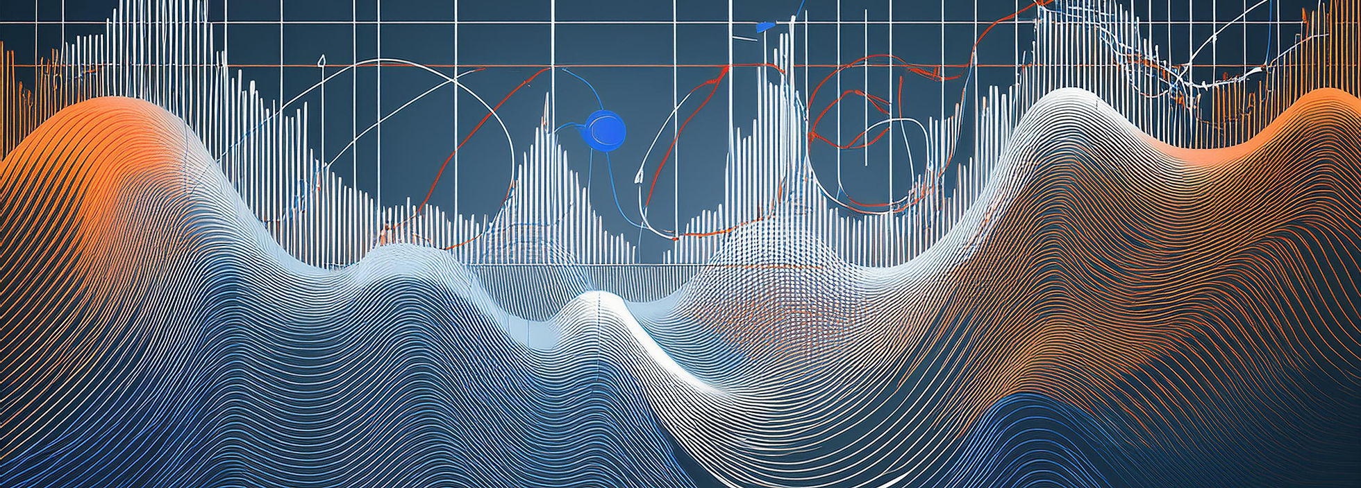 Abstract stochastic process illustration